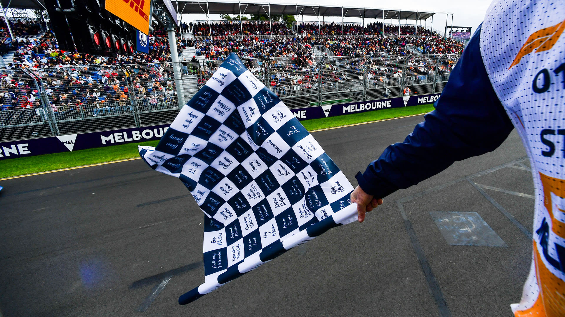 Have your name on the Australian Grand Prix Chequered Flag